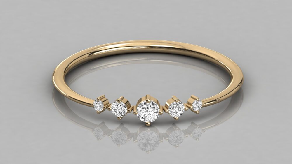 Round Close Lab Grown Diamond Ring - Image 7