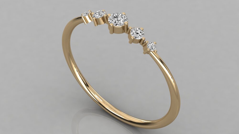 Round Close Lab Grown Diamond Ring - Image 8