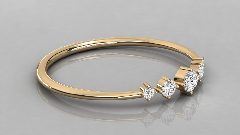 Round Close Lab Grown Diamond Ring - Image 9