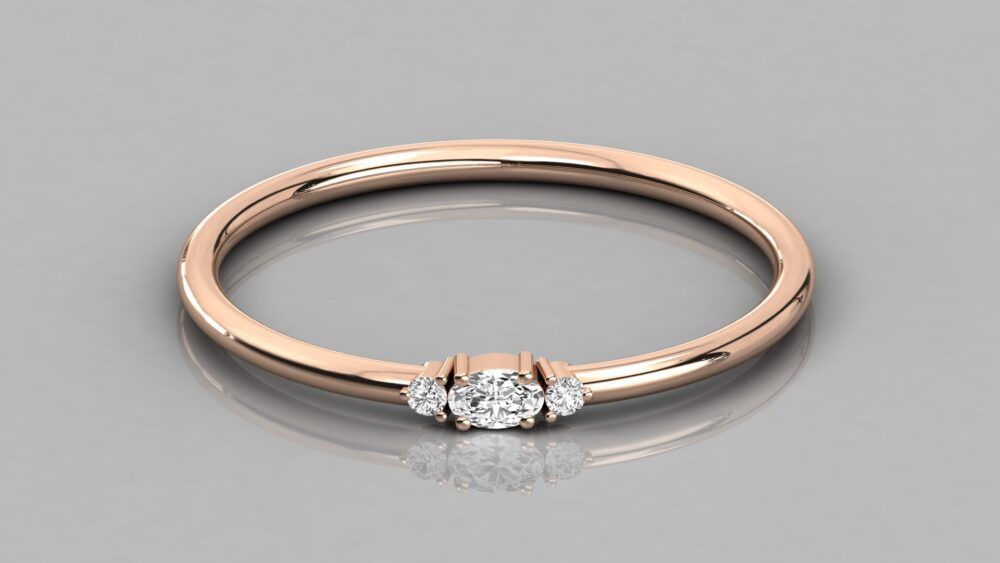 Oval Cut Lab Grown Diamond Ring