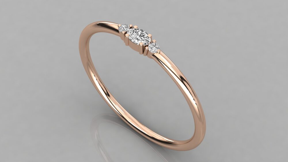 Oval Cut Lab Grown Diamond Ring - Image 2