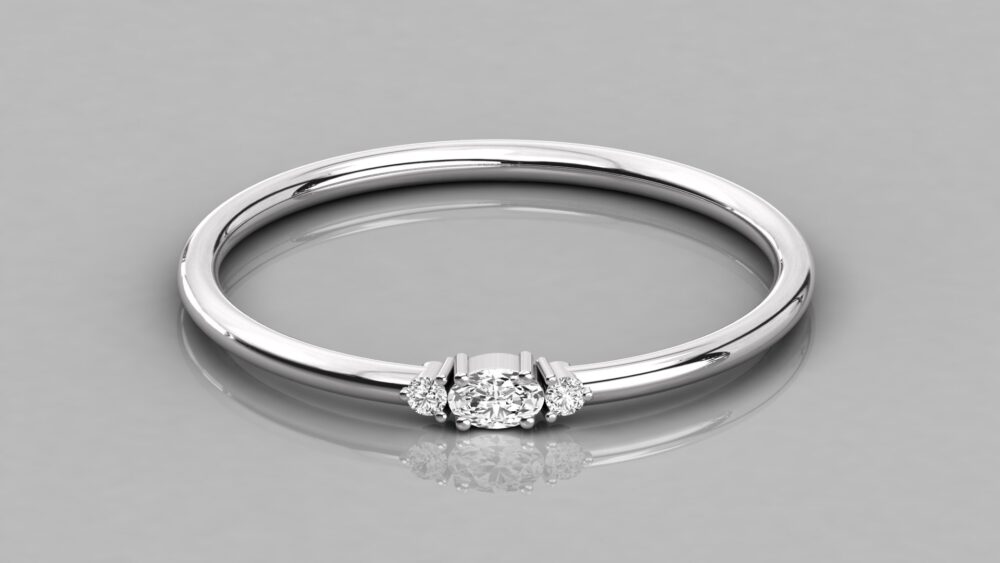 Oval Cut Lab Grown Diamond Ring - Image 4