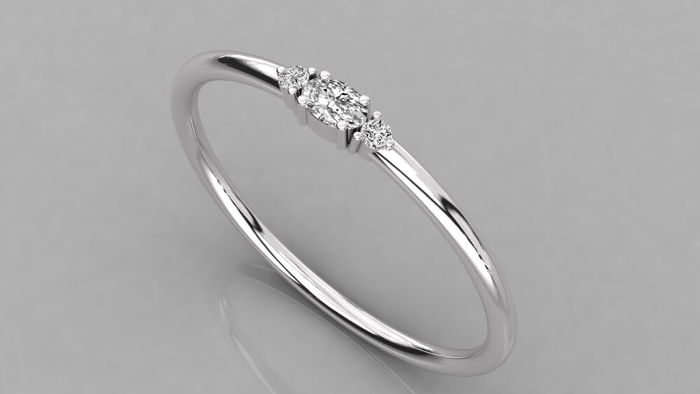Oval Cut Lab Grown Diamond Ring - Image 5