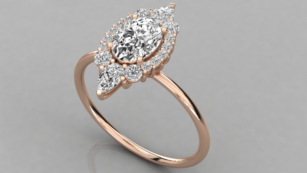 .70 CT Oval Cut Lab Grown Diamond Ring - Image 2