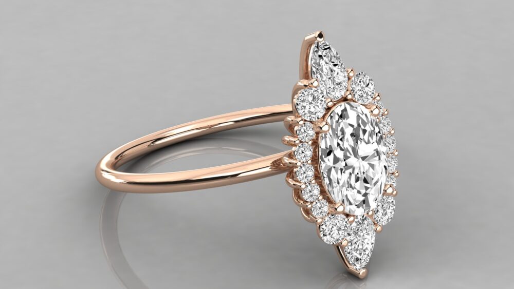 .70 CT Oval Cut Lab Grown Diamond Ring - Image 3