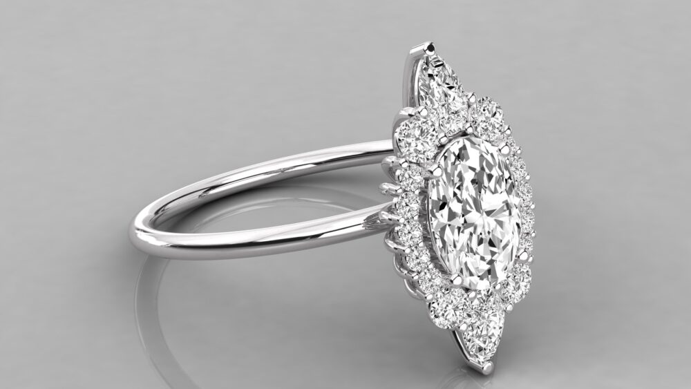 .70 CT Oval Cut Lab Grown Diamond Ring - Image 6