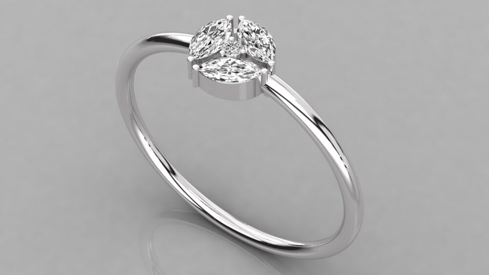 Marquise Lab Grown Diamond Ring - Image 5