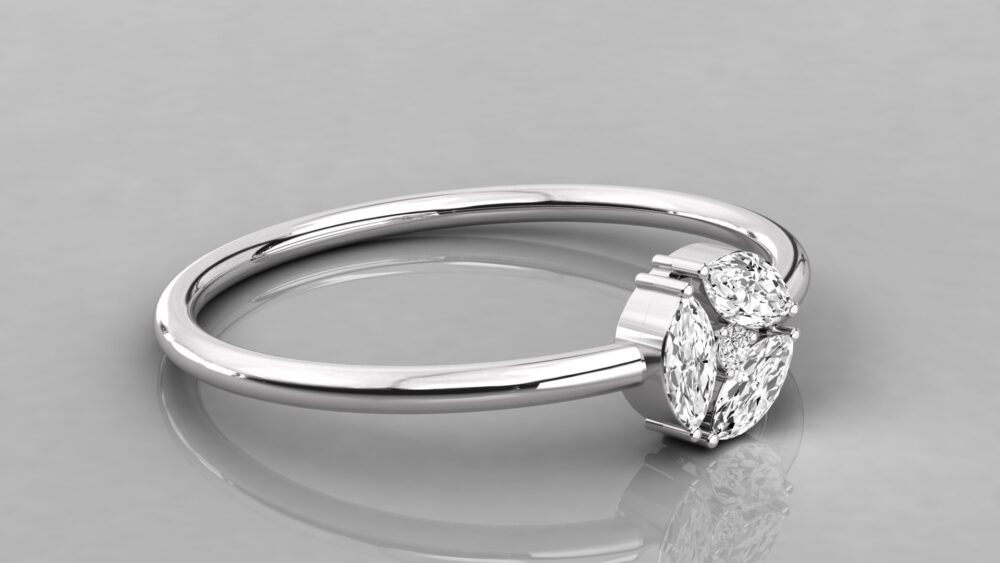 Marquise Lab Grown Diamond Ring - Image 6
