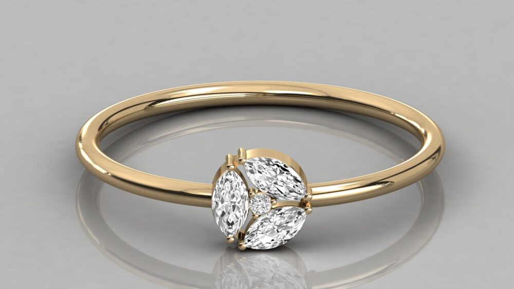 Marquise Lab Grown Diamond Ring - Image 7