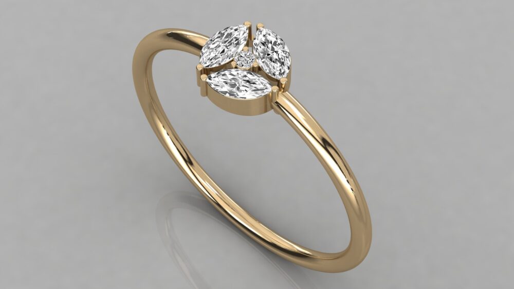 Marquise Lab Grown Diamond Ring - Image 8