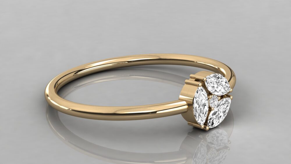 Marquise Lab Grown Diamond Ring - Image 9