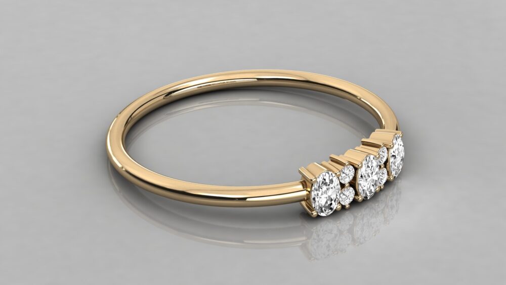 Oval Cut Lab Grown Diamond Wedding Ring - Image 9