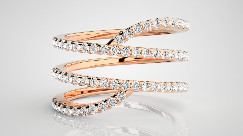 Infinity Round Lab Grown Diamond Ring - Image 5
