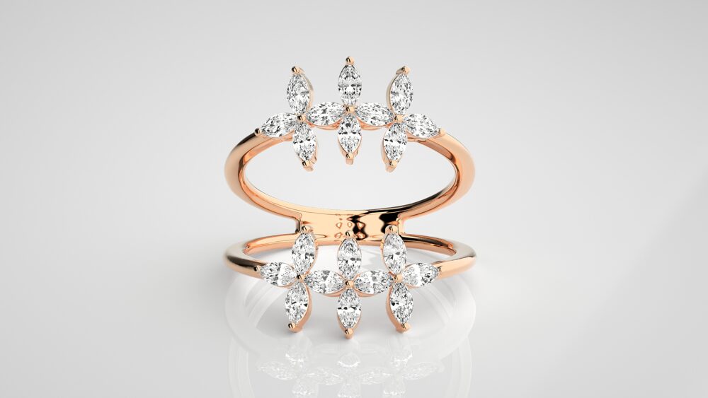 Marquise Lab Grown Diamond Promise Ring - Image 4