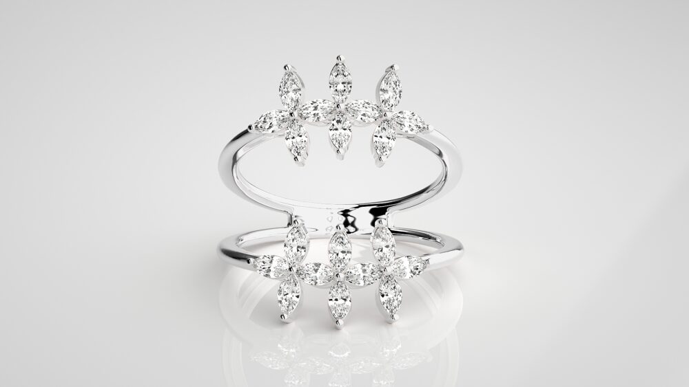 Marquise Lab Grown Diamond Promise Ring - Image 7