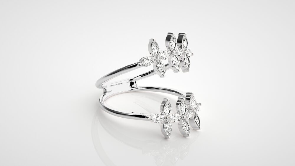 Marquise Lab Grown Diamond Promise Ring - Image 8