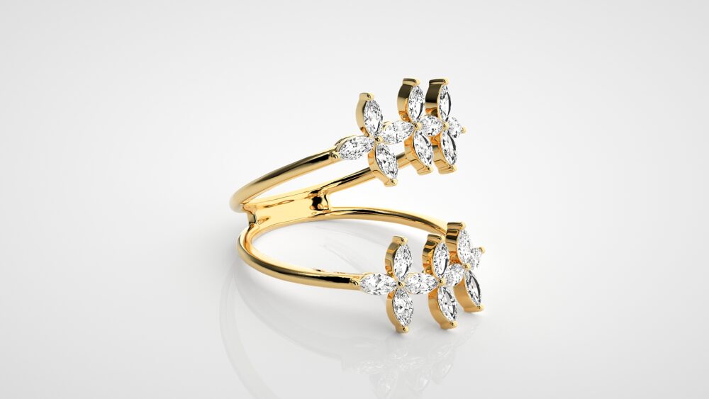 Marquise Lab Grown Diamond Promise Ring - Image 2