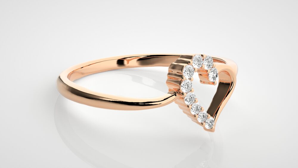 Heart Lab Grown Diamond Ring - Image 3
