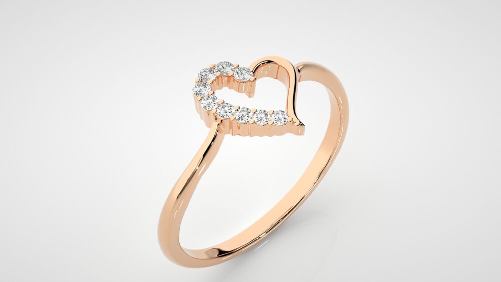 Heart Lab Grown Diamond Ring