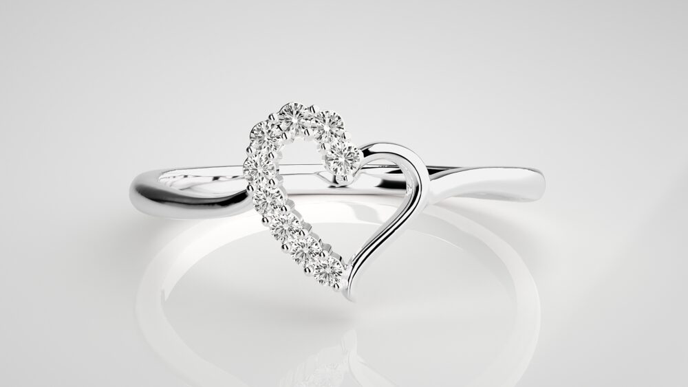 Heart Lab Grown Diamond Ring - Image 5