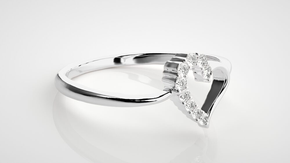 Heart Lab Grown Diamond Ring - Image 6
