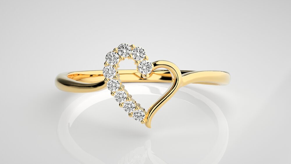 Heart Lab Grown Diamond Ring - Image 8