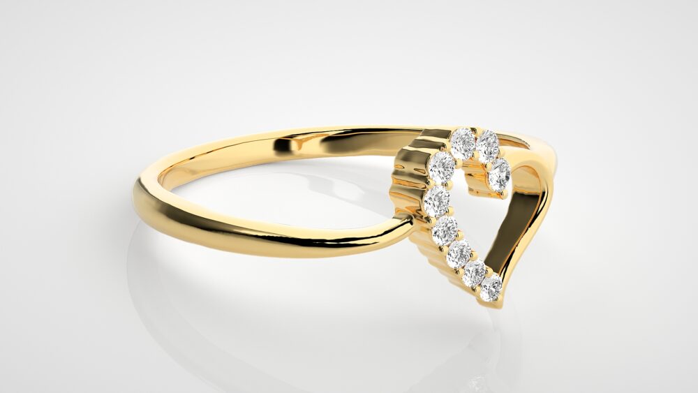 Heart Lab Grown Diamond Ring - Image 9
