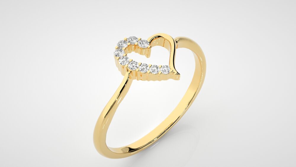 Heart Lab Grown Diamond Ring - Image 7