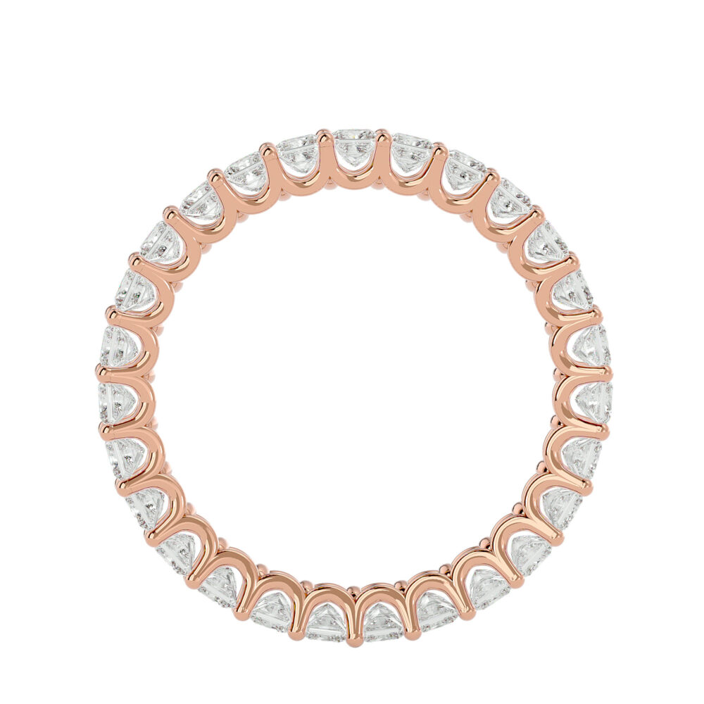 Princess Cut Lab Grown Diamond Wedding Band - Image 12