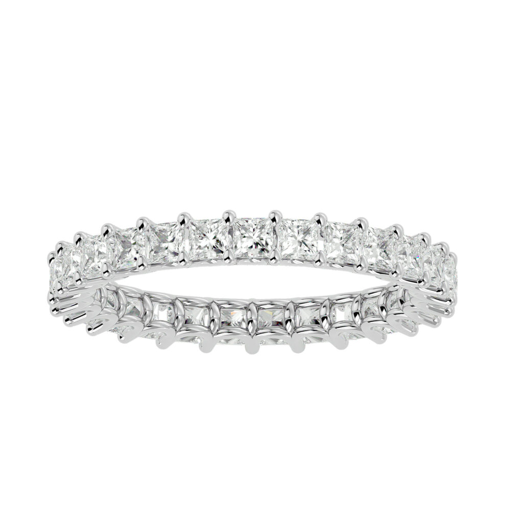 Princess Cut Lab Grown Diamond Wedding Band - Image 7