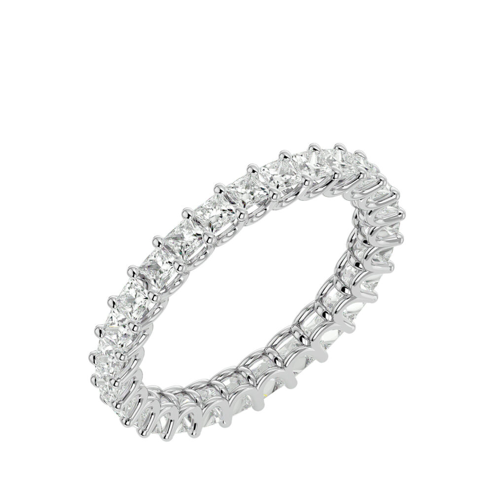 Princess Cut Lab Grown Diamond Wedding Band - Image 5