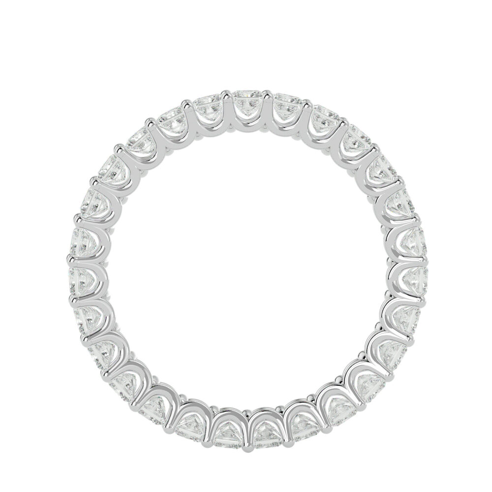 Princess Cut Lab Grown Diamond Wedding Band - Image 8