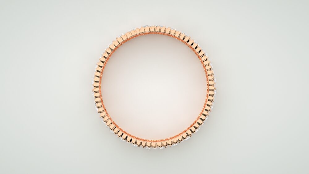 Round Lab Grown Diamond Wedding Band - Image 3