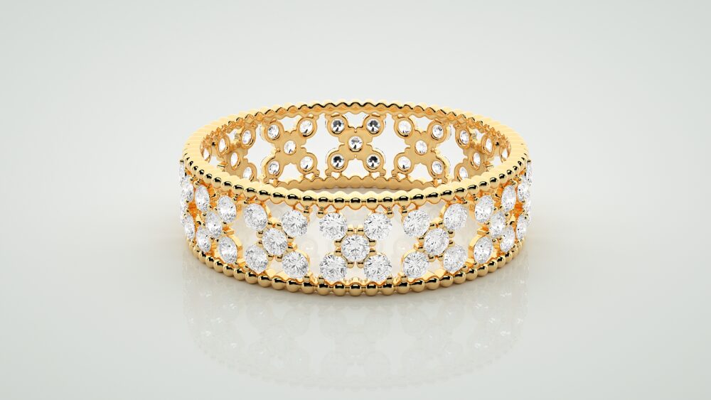 Round Lab Grown Diamond Wedding Band - Image 8