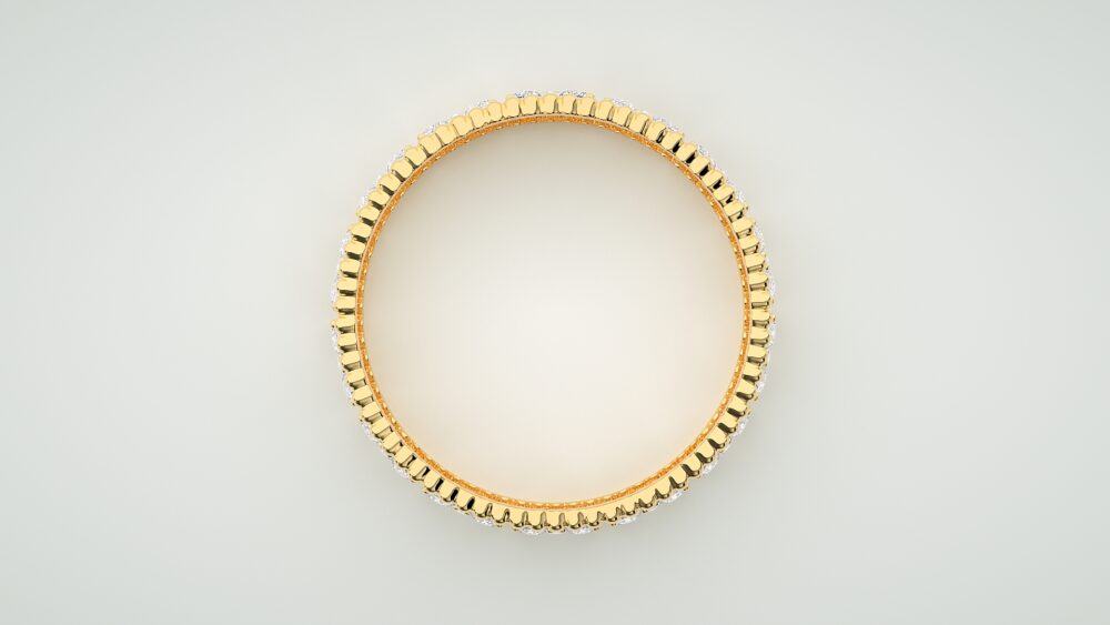 Round Lab Grown Diamond Wedding Band - Image 9