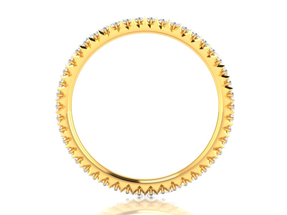 Round Lab Grown Diamond Promise Wedding Band - Image 9