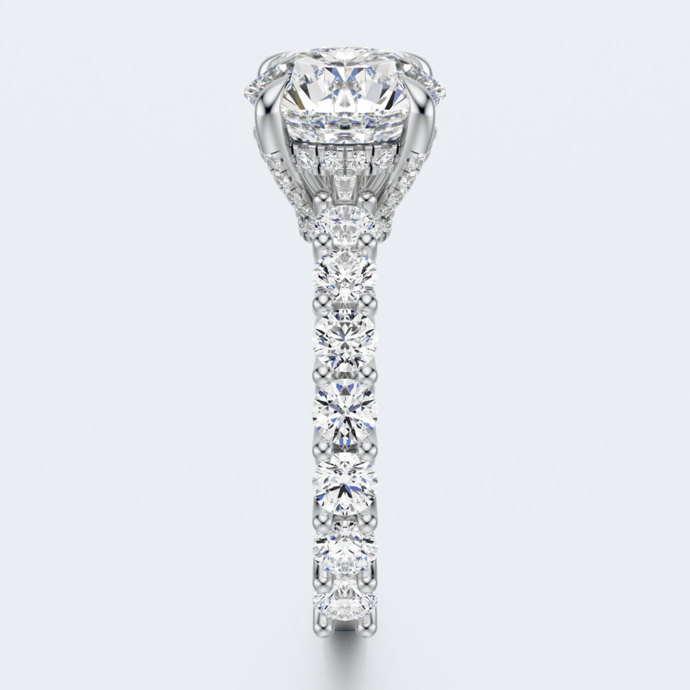 3 CT Round Promise Lab Grown Diamond Engagement Ring for Women - Image 8