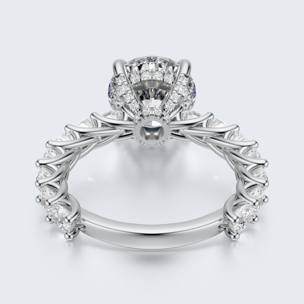 3 CT Round Promise Lab Grown Diamond Engagement Ring for Women - Image 10
