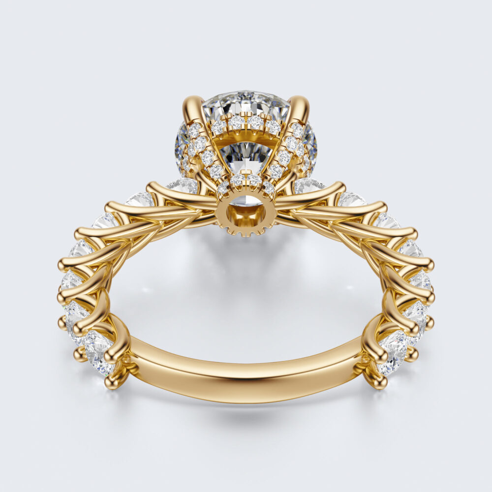 3 CT Round Promise Lab Grown Diamond Engagement Ring for Women - Image 7