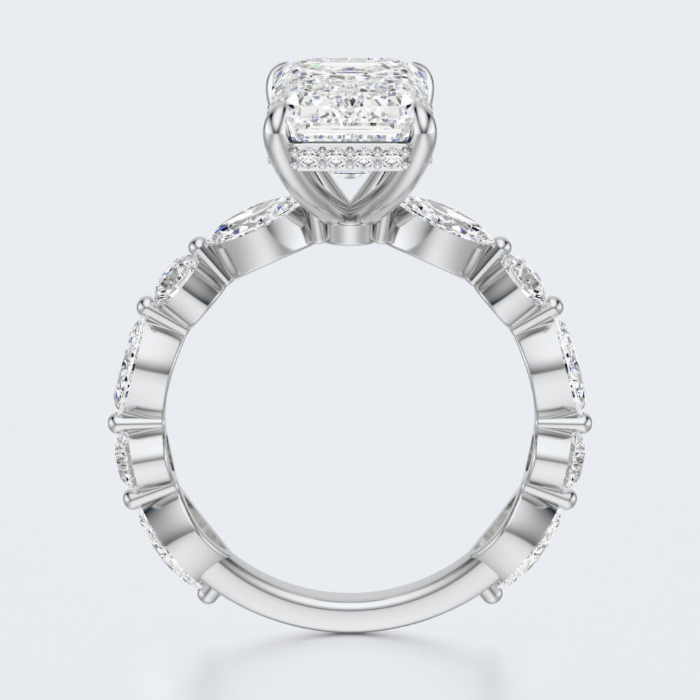 3 CT Emerald Promise Lab Grown Diamond Engagement Ring for Women - Image 11