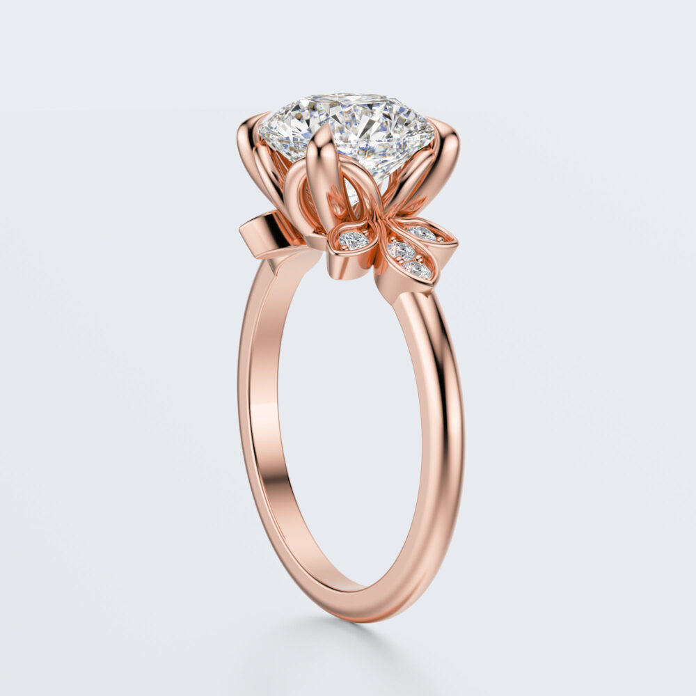 2 CT Round Lab Grown Diamond Engagement Ring for Women - Image 7