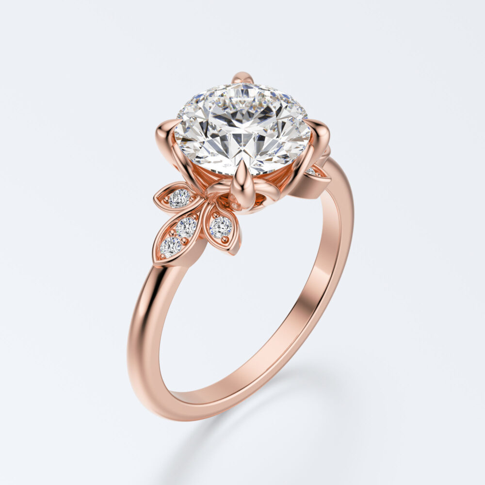 2 CT Round Lab Grown Diamond Engagement Ring for Women - Image 8