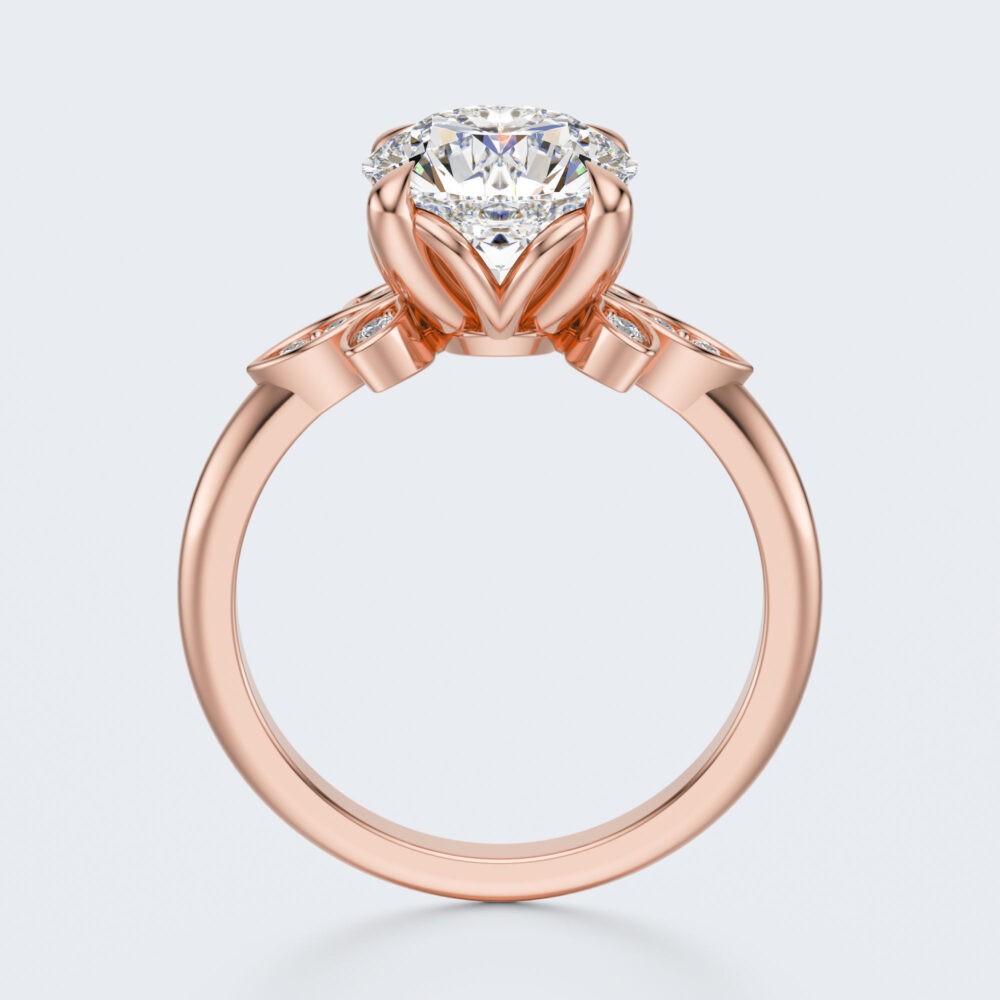 2 CT Round Lab Grown Diamond Engagement Ring for Women - Image 9