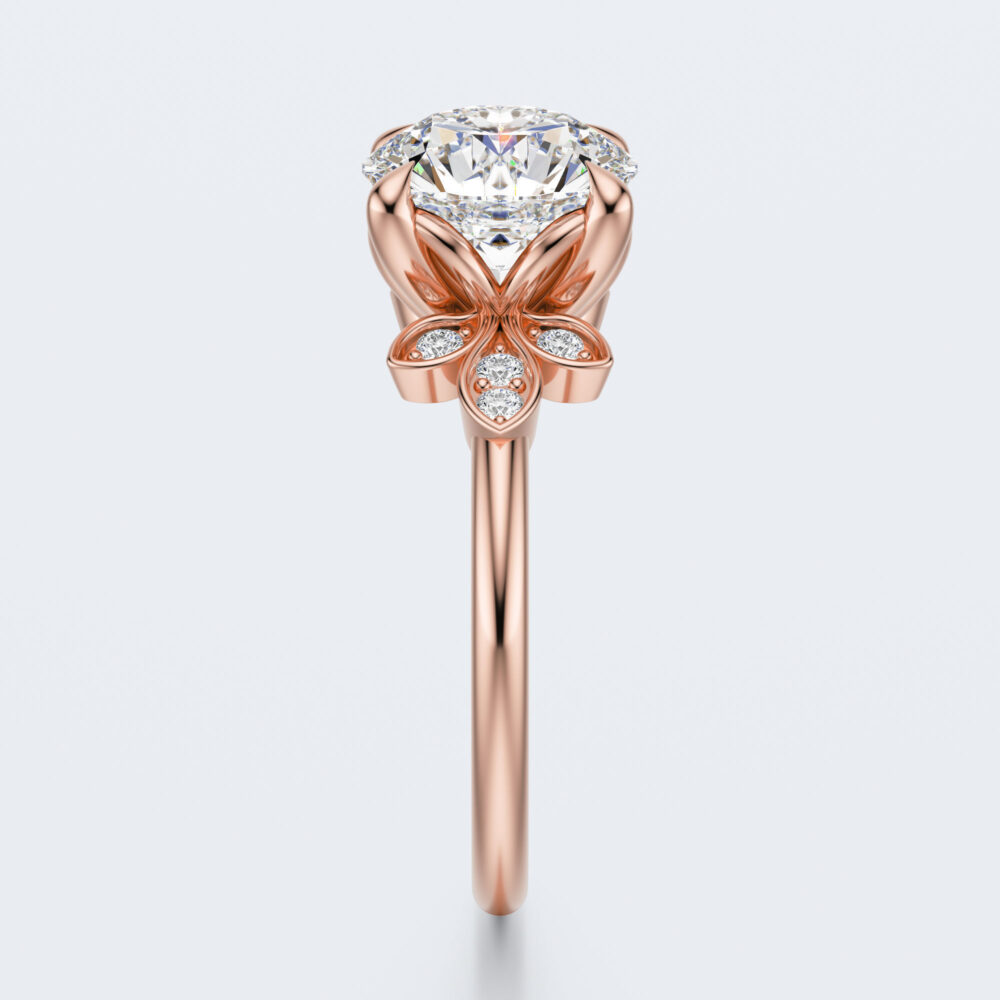 2 CT Round Lab Grown Diamond Engagement Ring for Women - Image 6