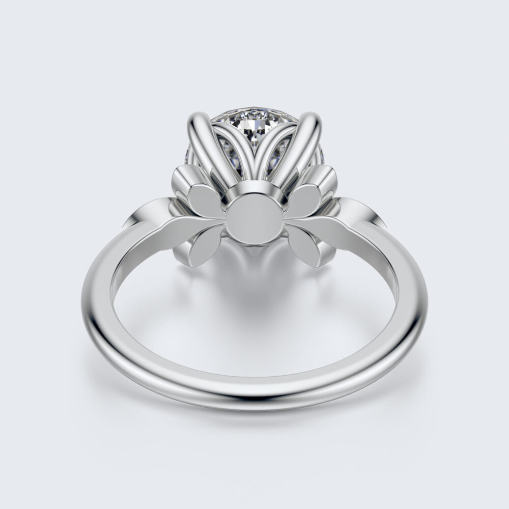 2 CT Round Lab Grown Diamond Engagement Ring for Women - Image 5