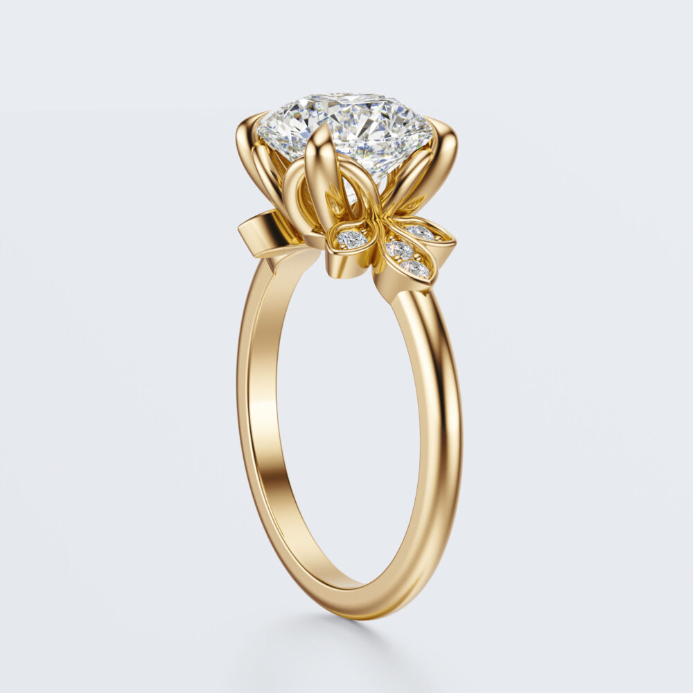 2 CT Round Lab Grown Diamond Engagement Ring for Women - Image 11