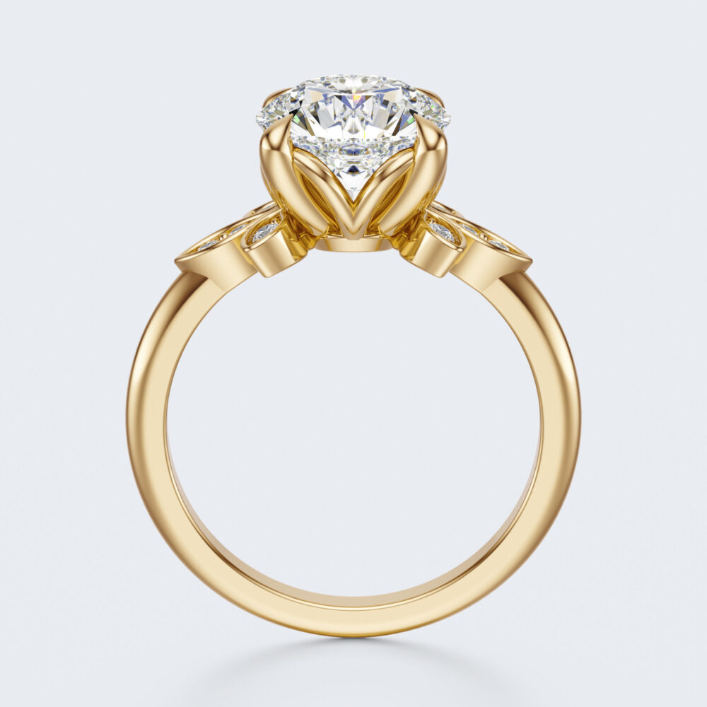 2 CT Round Lab Grown Diamond Engagement Ring for Women - Image 12