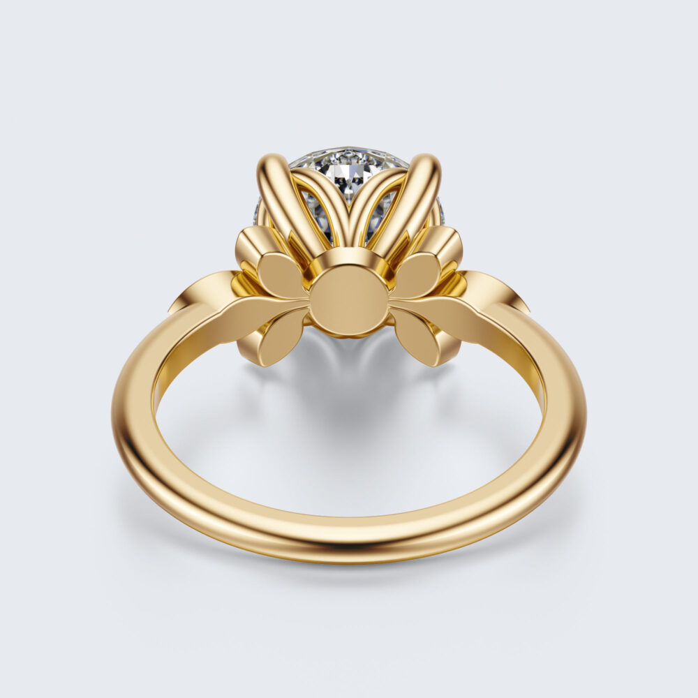 2 CT Round Lab Grown Diamond Engagement Ring for Women - Image 13