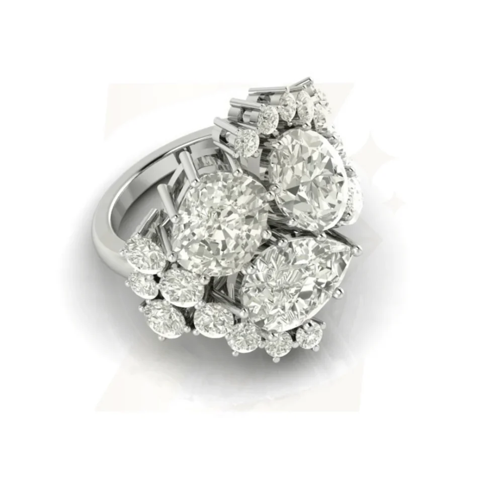 12 TCW Celebrity Lab Grown Diamond Ring - Image 2