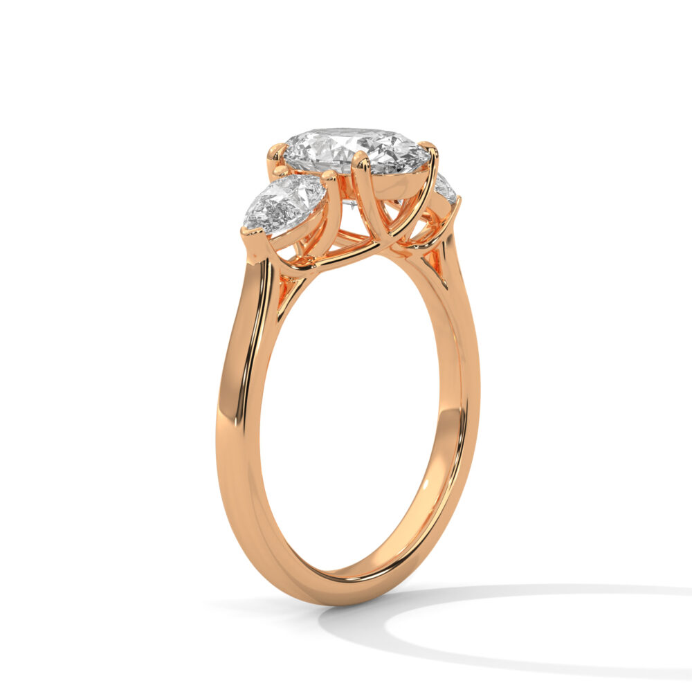 2 CT Oval Lab Grown Diamond Engagement Ring for Women - Image 3